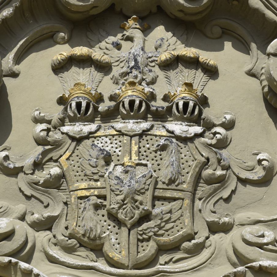 Das Wappen Der Grafen Von P ckler Muskau Am Schloss Branitz Heraldik 